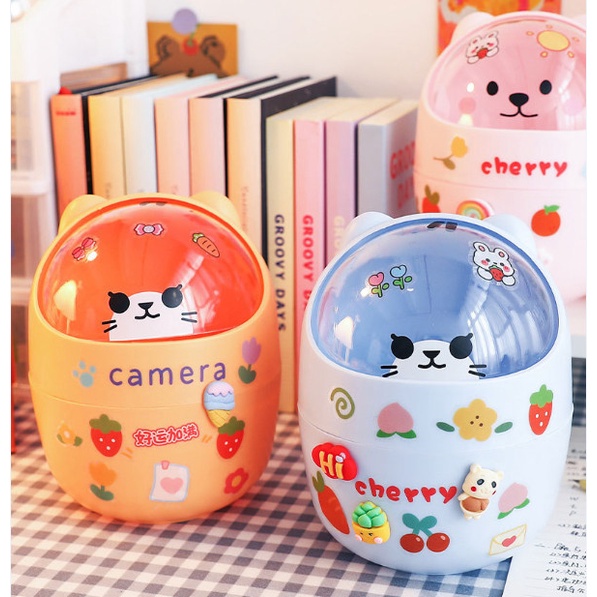 Ống cắm bút kiêm thùng ra mini hình mèo dễ thương  LILA ONGBUTMEO441