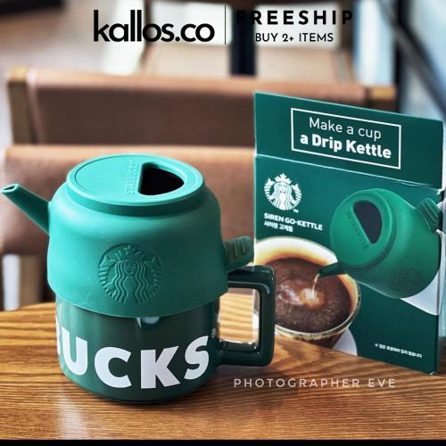 Bộ Bình Nước, Phễu Lọc, Máy Xay Cà Phê Starbucks Grinder, Kettle, Glass Jar, Kompresso, Pour OVer  - Kallos Vietnam