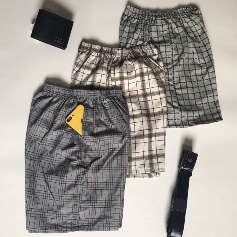 Quần đùi trung niên nam mặc nhà -Quần kẻ caro nam trung niên Bigsize chất dày dặn, không bai, không phai màu