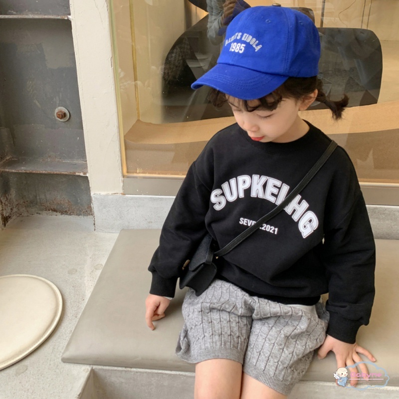 Áo Hoodie Dài Tay In Chữ Cái Dễ Thương Phong Cách Hàn Quốc Dành Cho Trẻ Em