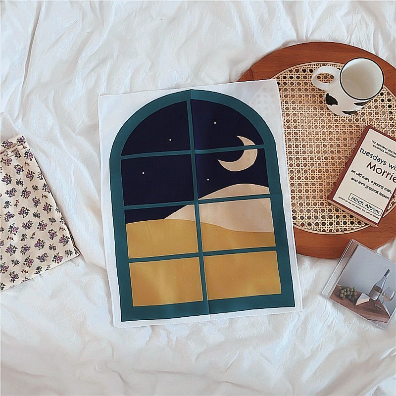 Tranh Vải Hình Cửa Sổ