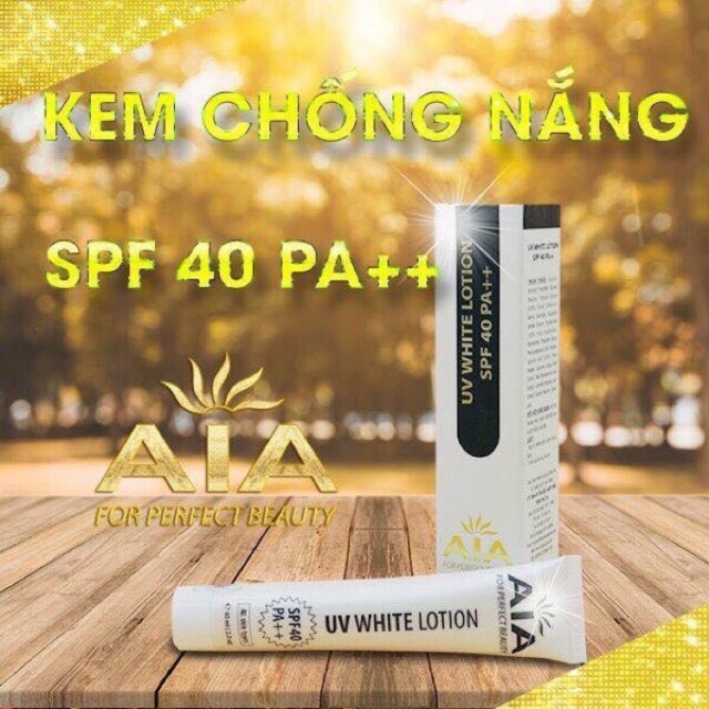 Mỹ phẩm AIA - Kem chống nắng hàng ngày SPF40 PA++ (60g)