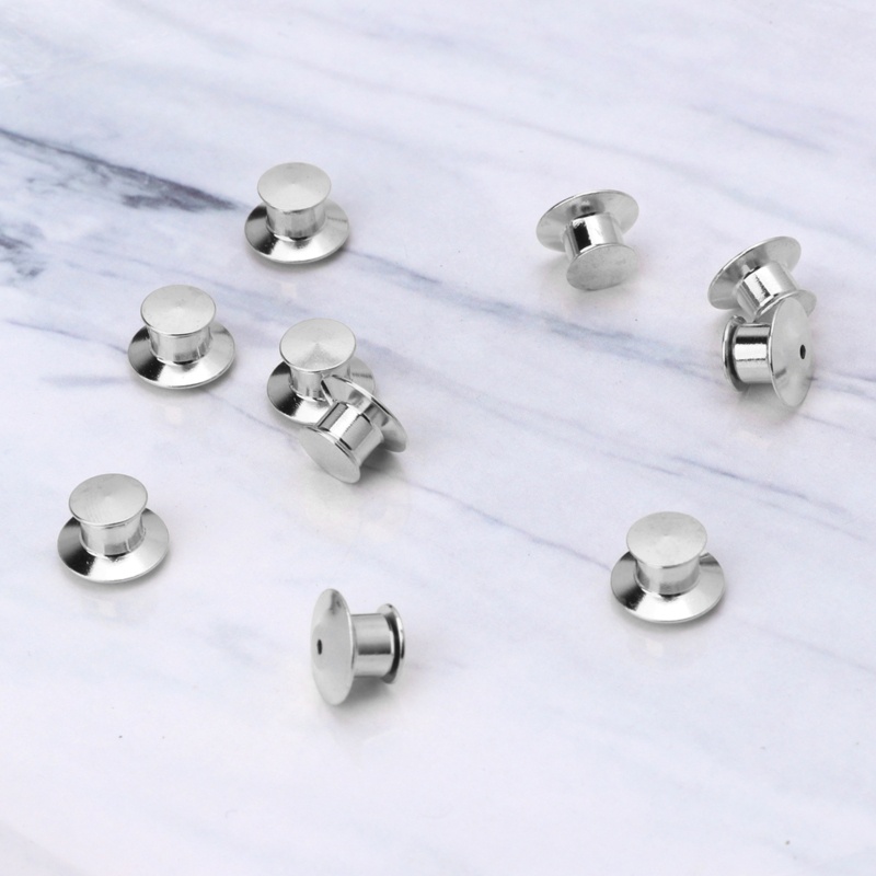 Set 10 Chốt Cài Bằng Kim Loại Màu Vàng / Bạc Thay Thế Cho Đồng Phục