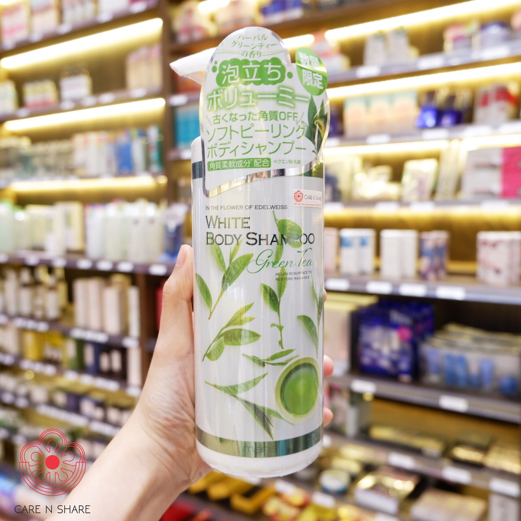 Sữa Tắm Trắng Da Manis White Body Shampoo Green Tea 450ml