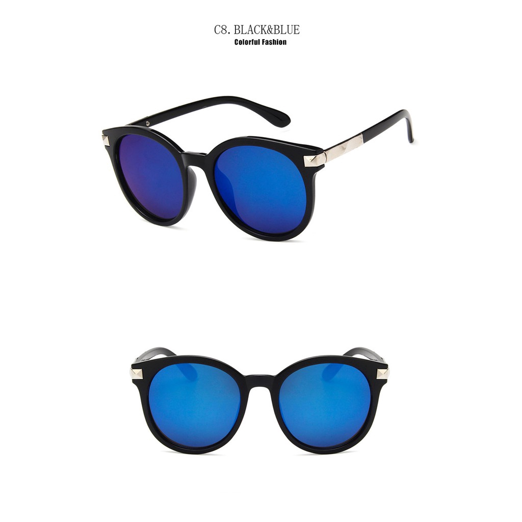 Kính mát SAMJUNE gọng tròn thời trang sành điệu cho nữ