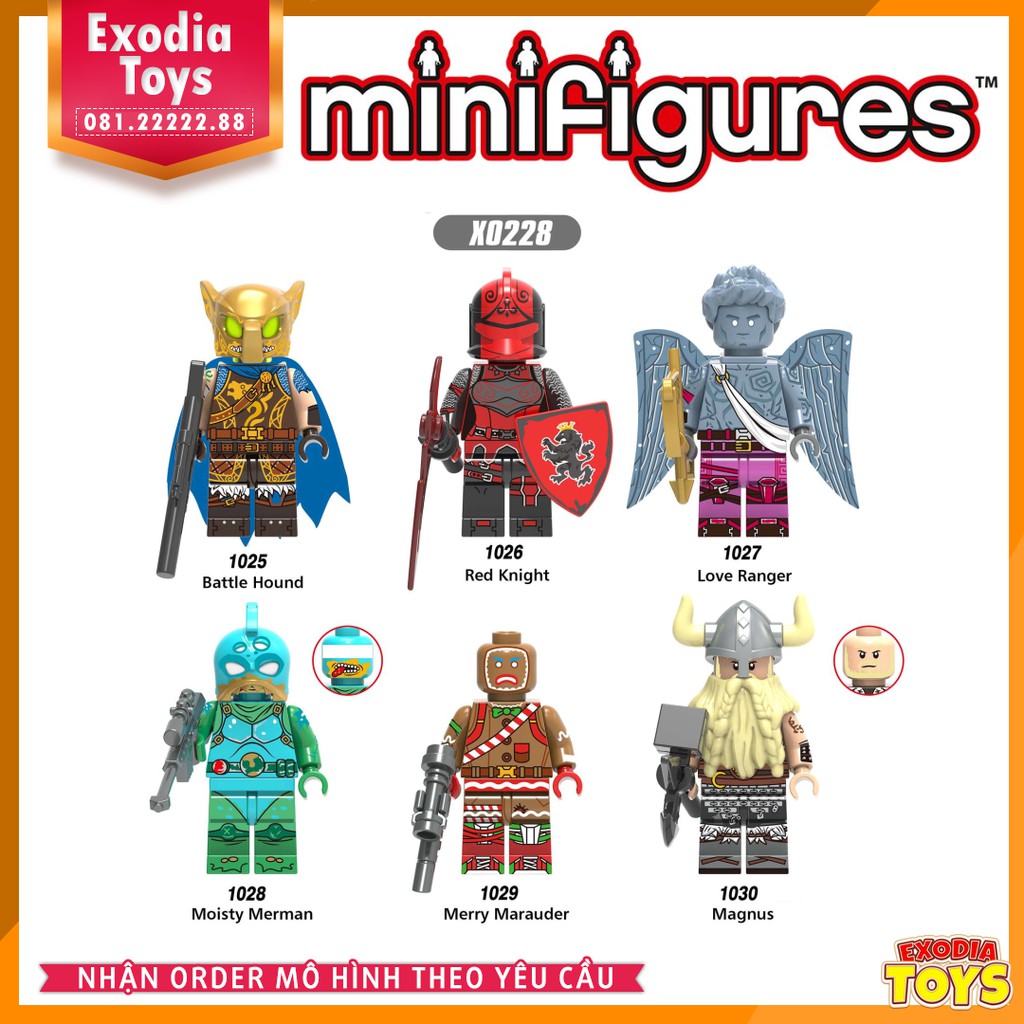 Xếp hình Minifigure nhân vật trò chơi sinh tồn Fortnite - Đồ Chơi Lắp Ghép Sáng Tạo - XINH X0228