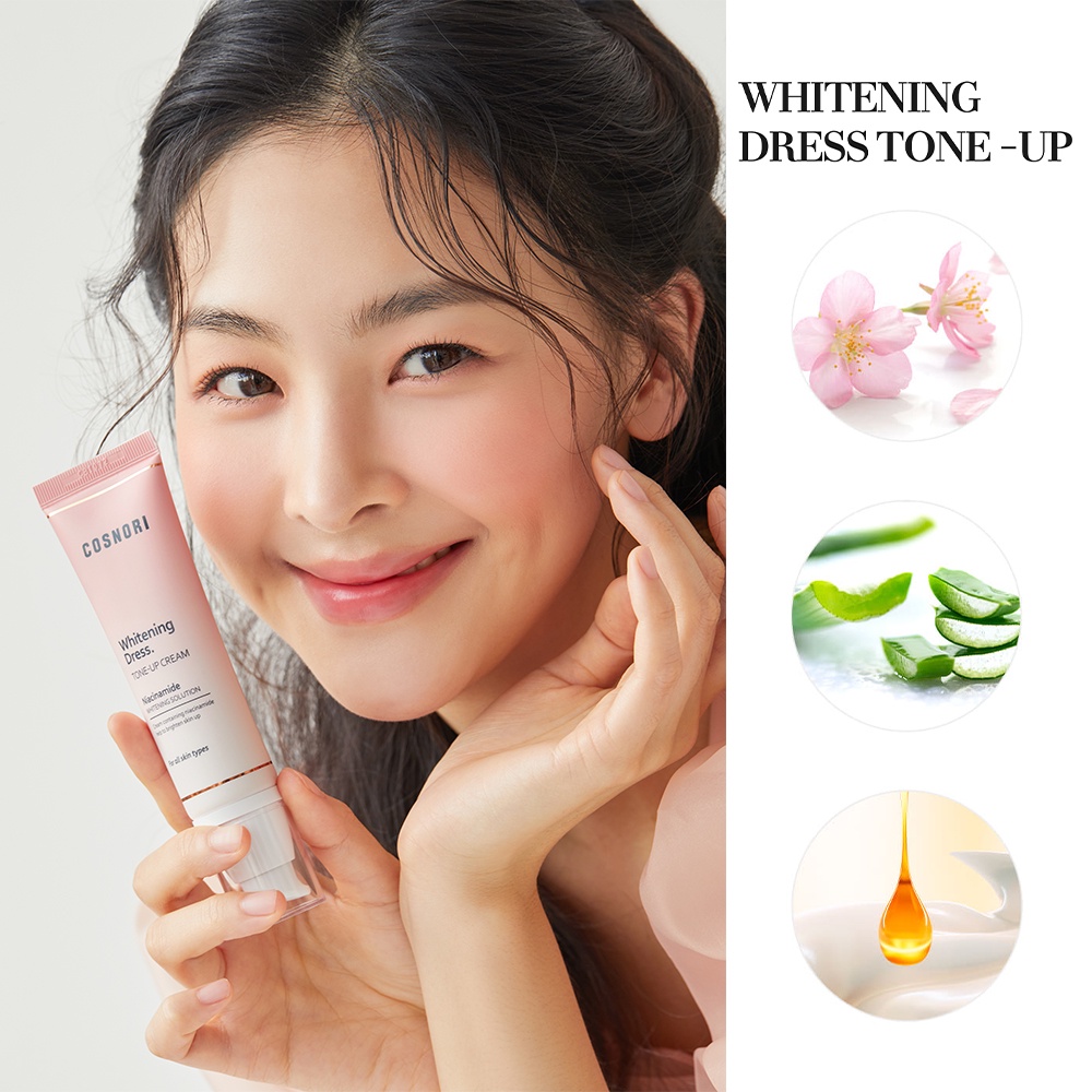 Kem dưỡng trắng nâng tone da mặt COSNORI Whitening Dress Cream 50ml