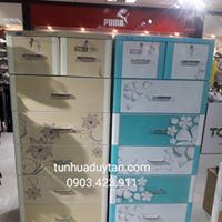 Tủ Tabi L Duy Tân 6 tầng 7 ngăn(nâng thêm tầng)-chát thêm mẫu