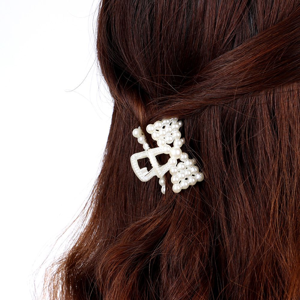 Kẹp tóc đính ngọc trai giả màu sắc ngọt ngào thời trang cho nữ