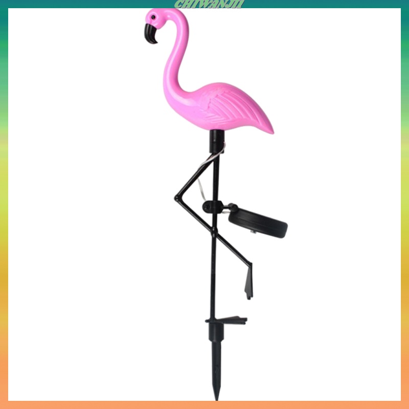 [CHIWANJI1]1 Solar Flamingo Garden LED Light Outdoor Waterproof Bird Landscape Lamp