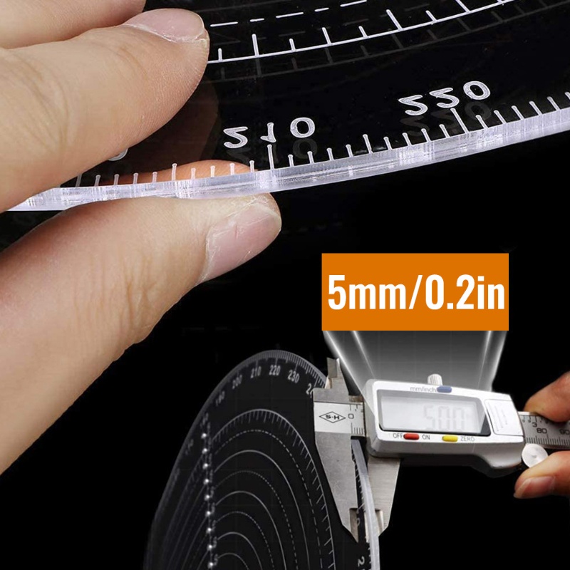 Dụng Cụ Định Vị Hình Tròn Bằng Acrylic Trong Suốt 200 / 300MM Chuyên Dụng Cho Máy Tiện