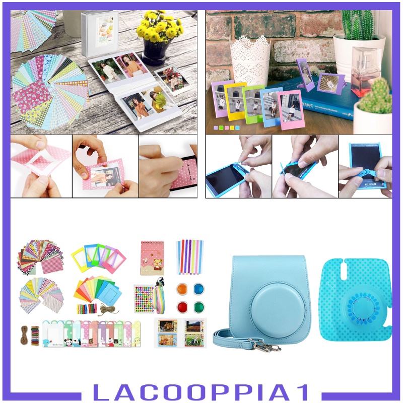 [LACOOPPIA1] 13 in 1 Camera Accessories Bundles Kit for   Mini 11, with PU Leather Case, Filters, Photo Album, Stickers + More