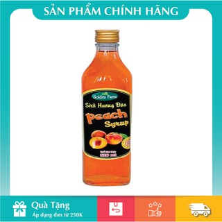 [HÀNG CHÍNH HÃNG] Siro Đào Golden Farm 520ml
