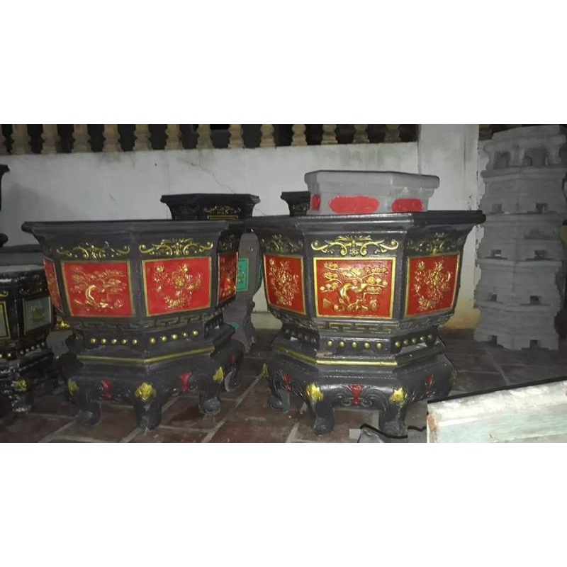 Khuôn đúc chậu bát giác 1m và khuôn chân