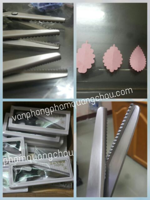 Kéo răng cưa cắt vải, da - 01 chiếc