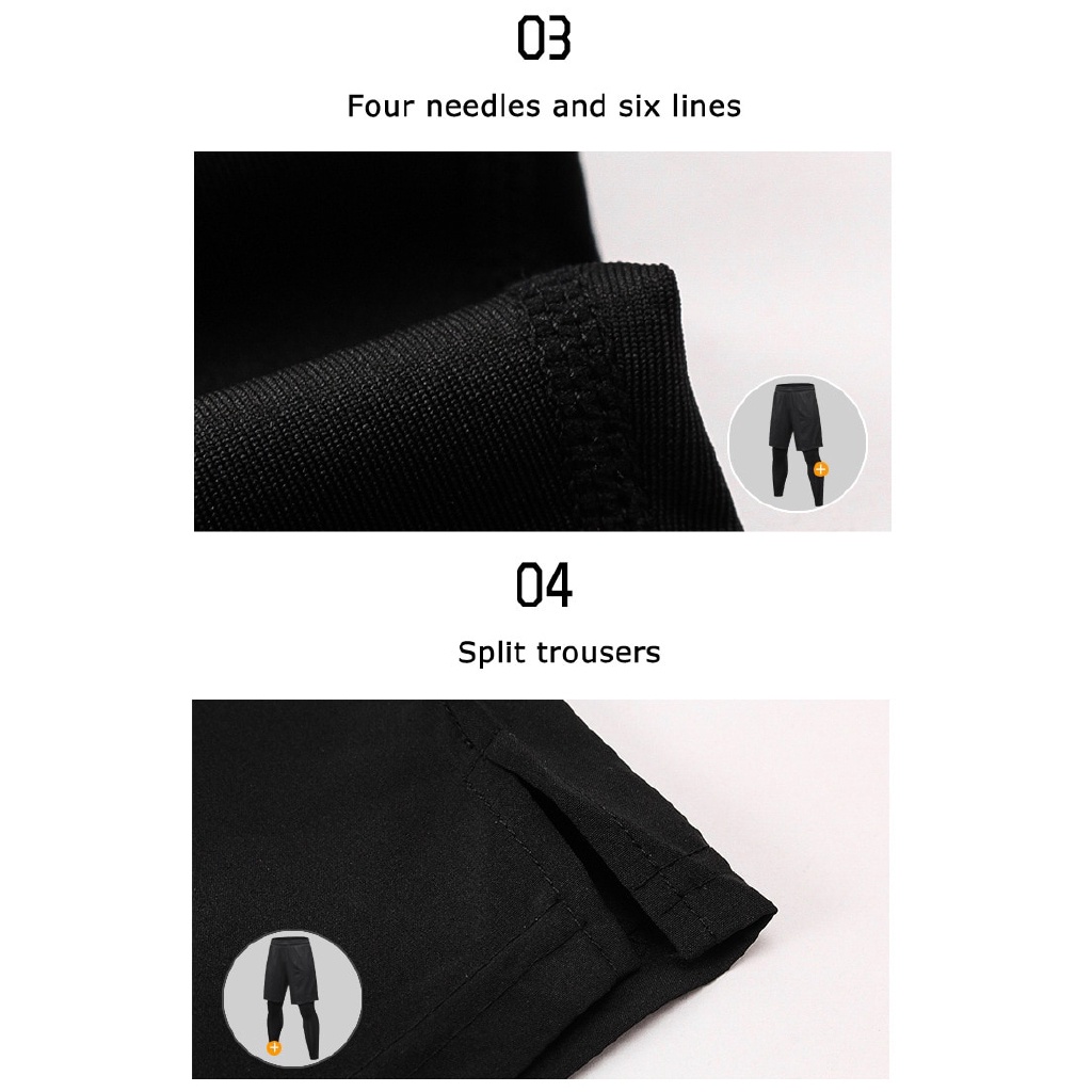 Set 2 Quần Short Legging Co Giãn Tốt Thời Trang Cho Nam