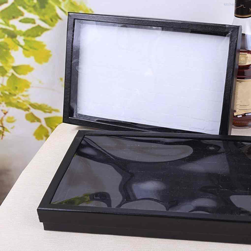 Hộp đựng trưng bày bông tai dạng xỏ/ nhẫn/ ghim cài áo gồm 100 ngăn kitchentool01