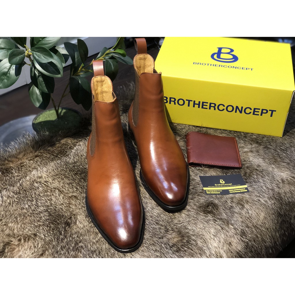 Giày Tây Alexander Chelsea boots Nâu | BigBuy360 - bigbuy360.vn