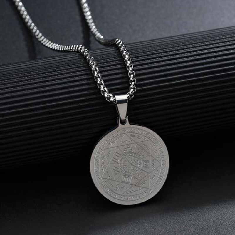 Dây Chuyền Mặt Tròn Bằng Thép Không Gỉ 3 Màu