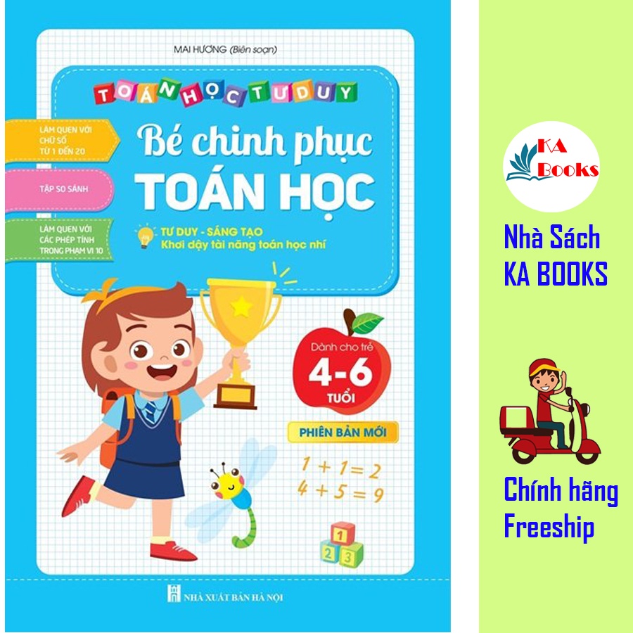 Sách - Bé Chinh Phục Toán Học - Toán Tư Duy Sáng Tạo (1 cuốn)