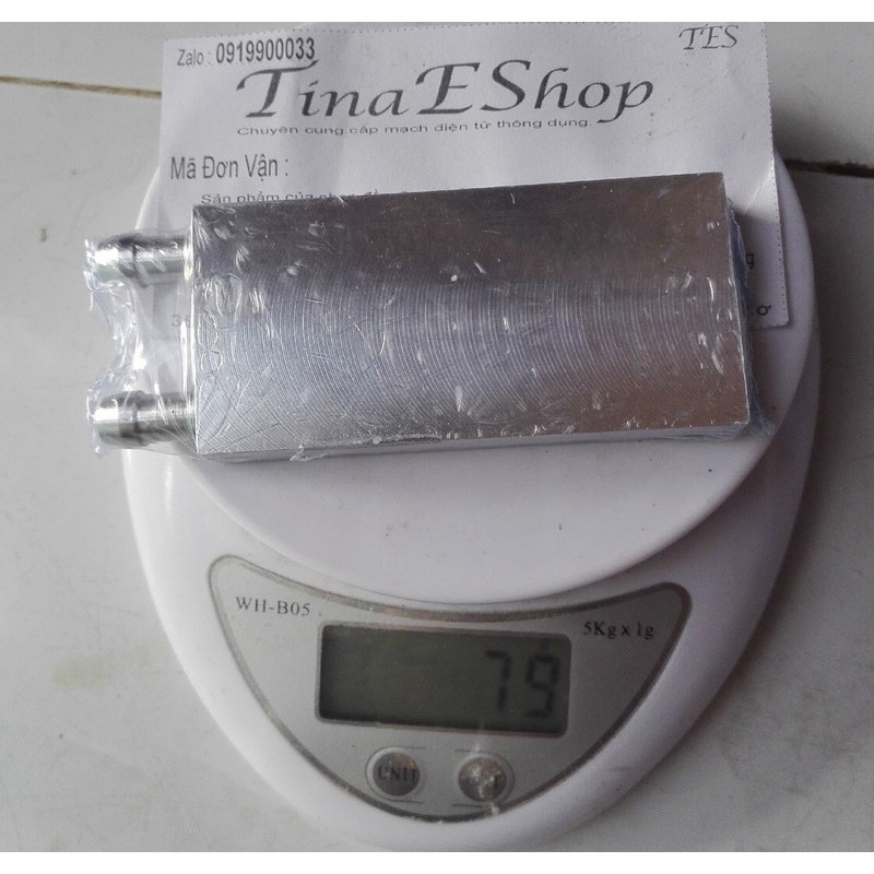 Tản Nhiệt Nước Cho Sò Nóng Lạnh 40 x 80 x 12 mm