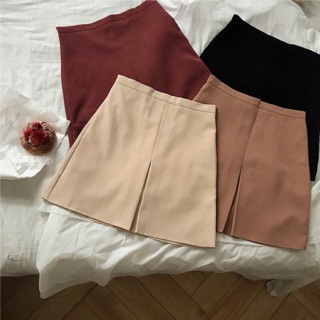 Chân váy ulzzang xẻ tà giả váy