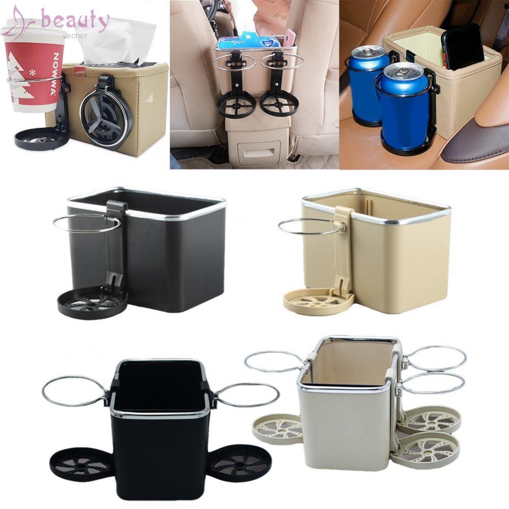 Khay Đựng Cốc Nước Gắn Tay Vịn Xe Hơi Có Thể Gấp Gọn Tiện Dụng