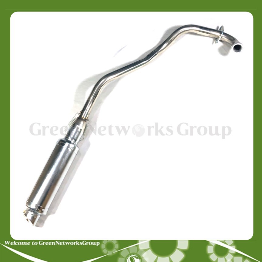 Pô Leovince bạc + cổ pô Exciter 150 Greennetworks