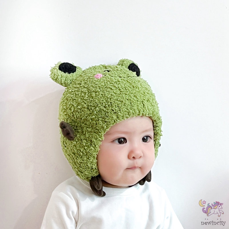 Mũ len hình động vật dễ thương ấm áp cho bé gái