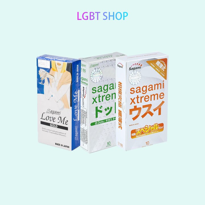 Bộ 3 hộp 30 cái bao cao su cao cấp Sagami Xtreme - chính hãng nhật bản