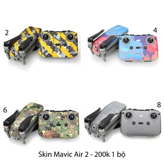 Skin - Decal trang trí dán cho Flycam Air 2 gồm 4 mẫu