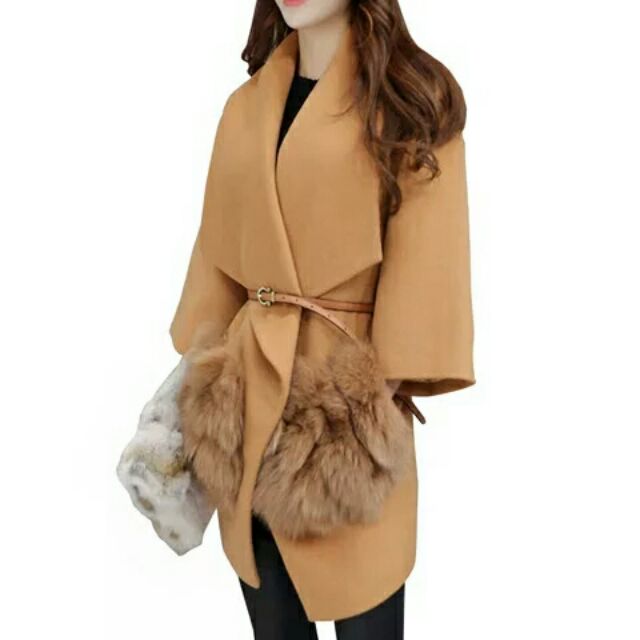 Áo dạ túi lông QC