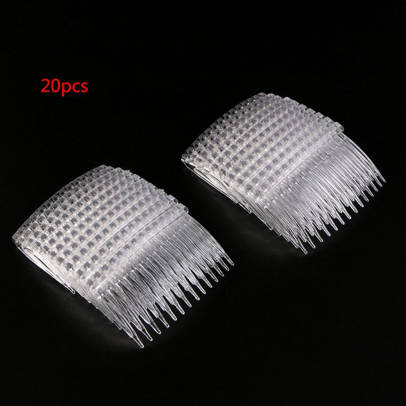 CLEAR Set 20 Kẹp Tóc Nhựa Trong Suốt
