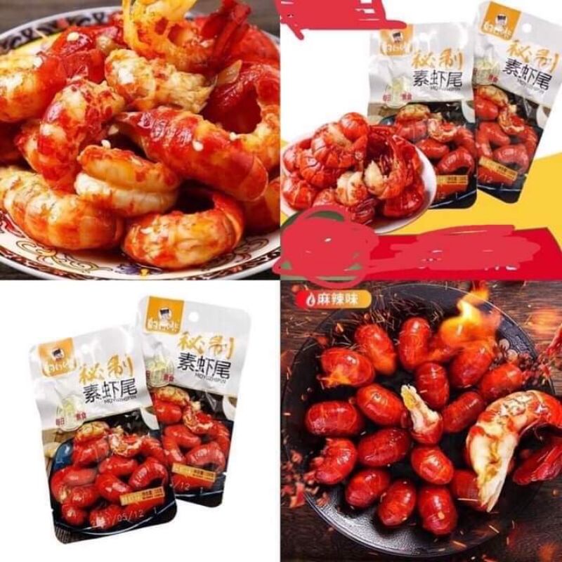 TÔM HÙM ĐẤT CAY ( CHAY ) TẨM VỊ ĂN LIỀN