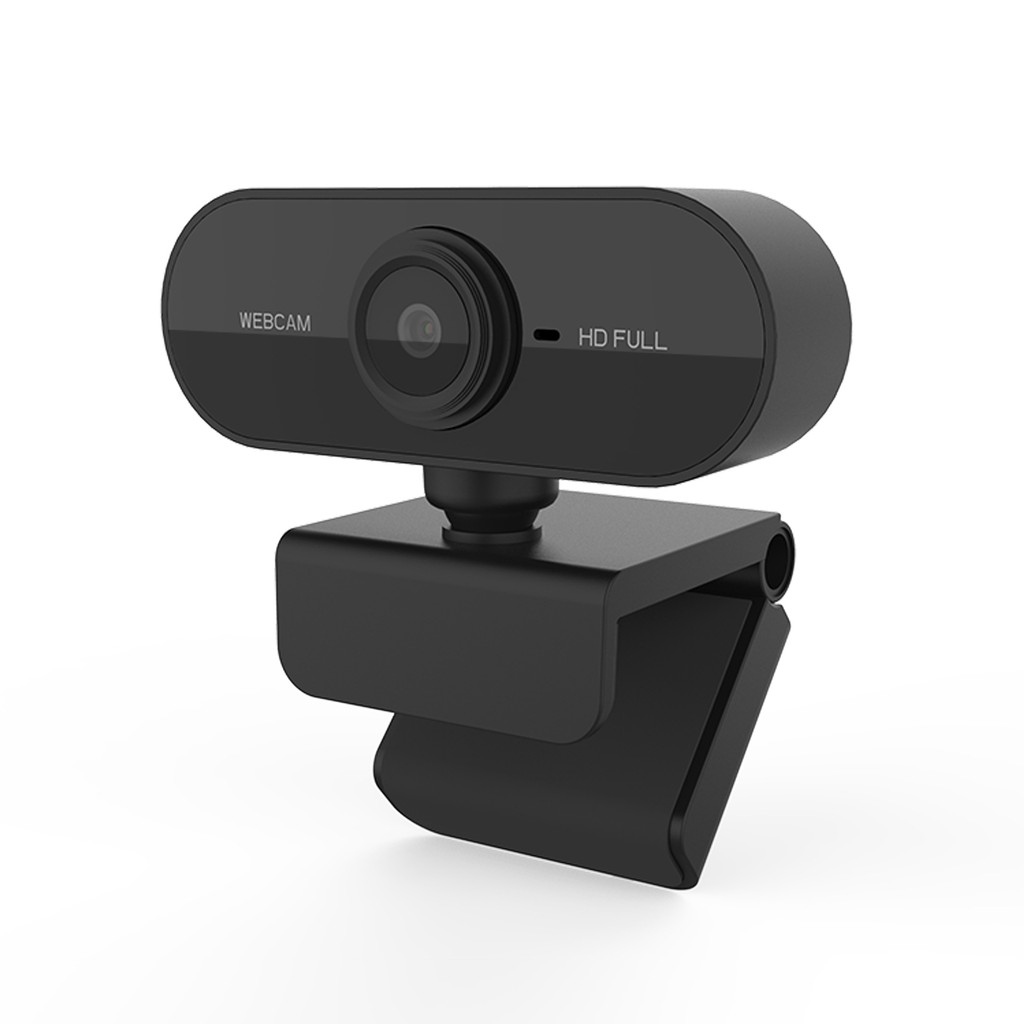 Webcam Máy Tính Full HD Siêu Nét 1080P Xoay 360 Độ, Tích Hợp Thu Âm - Phù Hợp Học Họp Trực Tuyến Online