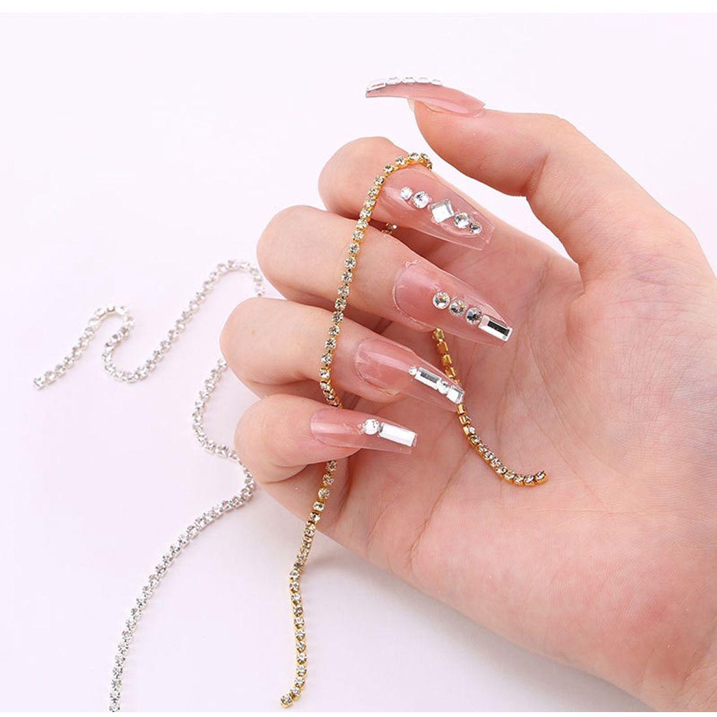 QQMALL Hạt Đá Trang Trí Móng Tay Nghệ Thuật Charms