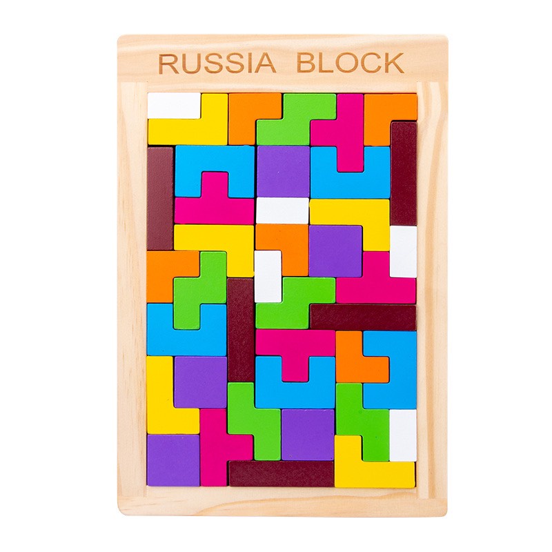 ĐỒ CHƠI XẾP HÌNH BẰNG GỖ RUSSIAN BLOCK ĐỒ CHƠI BẢNG GHÉP CHỮ SỐ HÌNH KHỐI VÀ MÀU SẮC ĐỒ CHƠI XẾP GẠCH GỖ THÔNG MINH ORAN