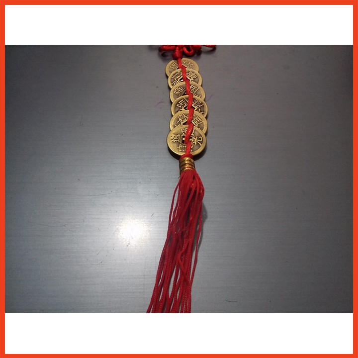 Dây đồng tiền lục đế - chuỗi đồng xu may mắn chất liệu đồng thau cao cấp