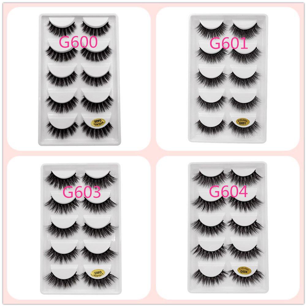 Set 5 Cặp Lông Mi Giả 3D Tự Nhiên Có Thể Tái Sử Dụng