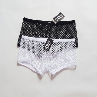 Quần lót lưới mắt to boxer nam BXL16