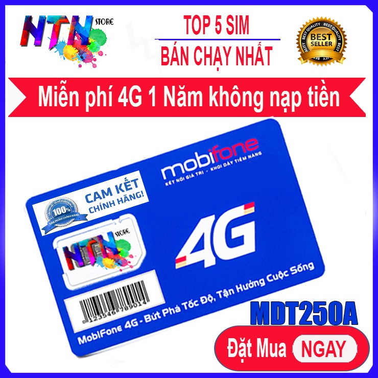 Sim 4G mobi miễn phí 1 năm data