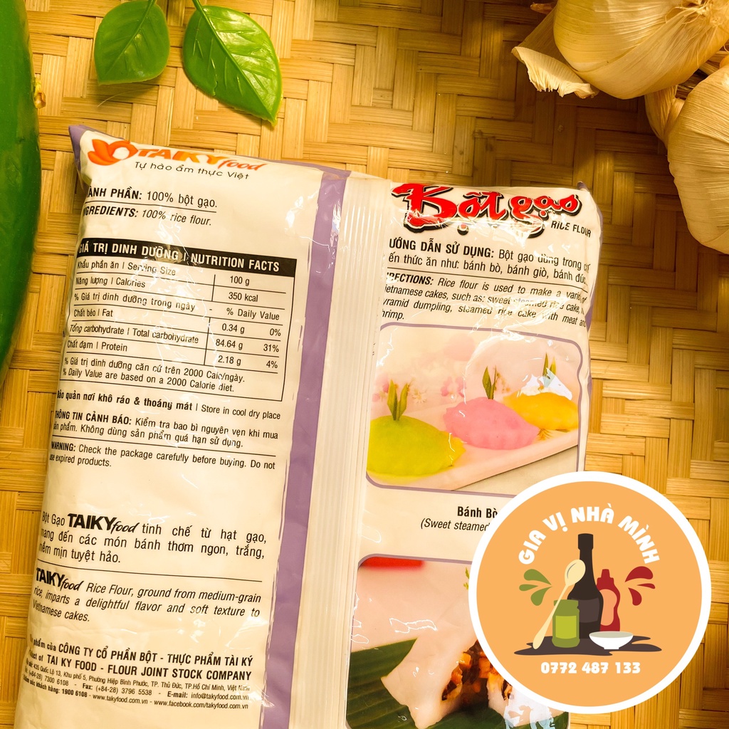 BỘT GẠO TÀI KÝ GÓI TRỌNG LƯỢNG 400GR