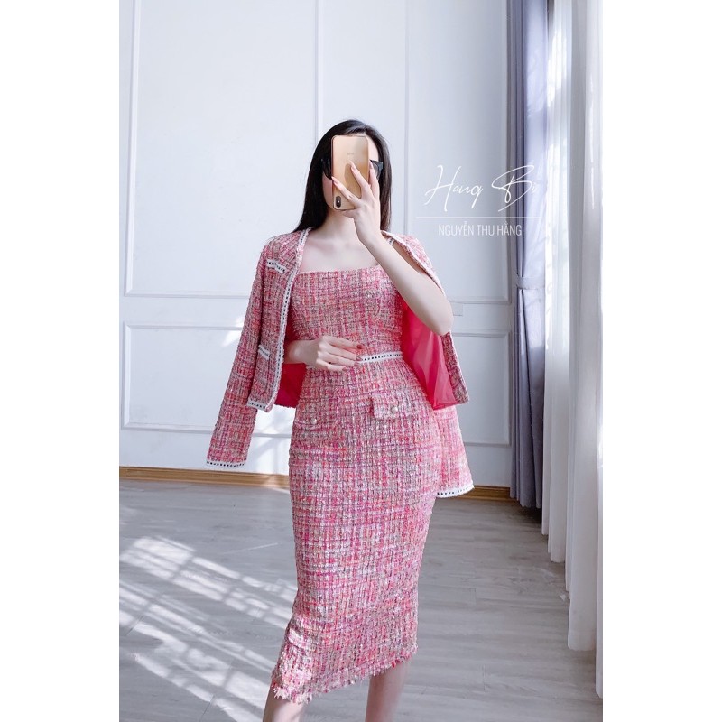 Set dạ 2 món kèm áo khoác vs váy body | BigBuy360 - bigbuy360.vn