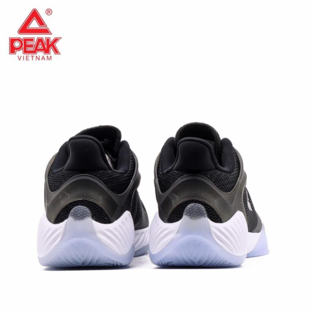 ( Chất lượng ) Giày bóng rổ PEAK Basketball Ultra Light STA E92041A – Đen Trắng TỐT * new .