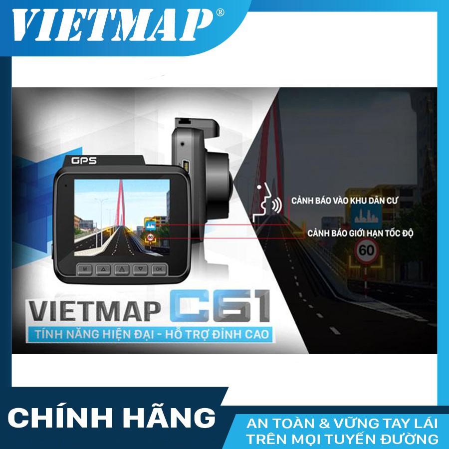 Camera hành trình VIETMAP C61 Pro (bản 2023) cho xe ô tô kèm thẻ nhớ 32G, 64G, 128GB | BigBuy360 - bigbuy360.vn