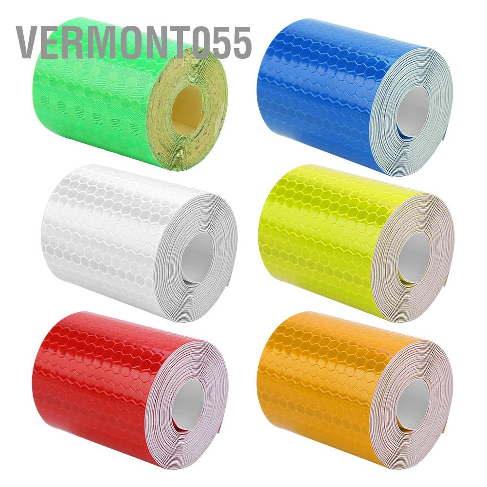 Vermont055 5cmx3m Safety Adhesive Reflective Tape Roll Sticker For Trailers Cars Bikes