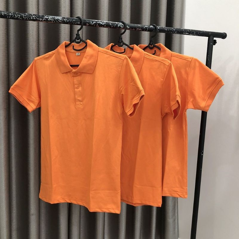 ÁO THUN CÁ SẤU 4 CHIỀU GIÁ RẺ MÀU CAM