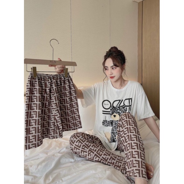 Set bộ thun cotton QC - 3 chi món