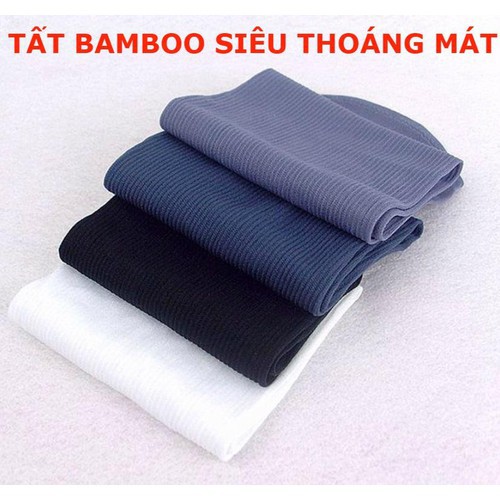 Combo gồm 03 đôi tất sợi tre thoáng mát chống hôi chân