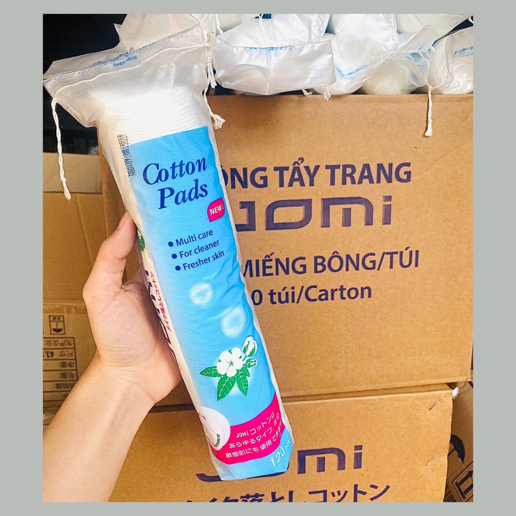 Bông Tẩy Trang Jomi Cotton Pads Nhật 120 miếng